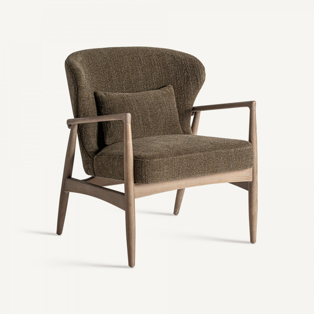 Fauteuil bouclé vert kaki | Tarrès VICAL