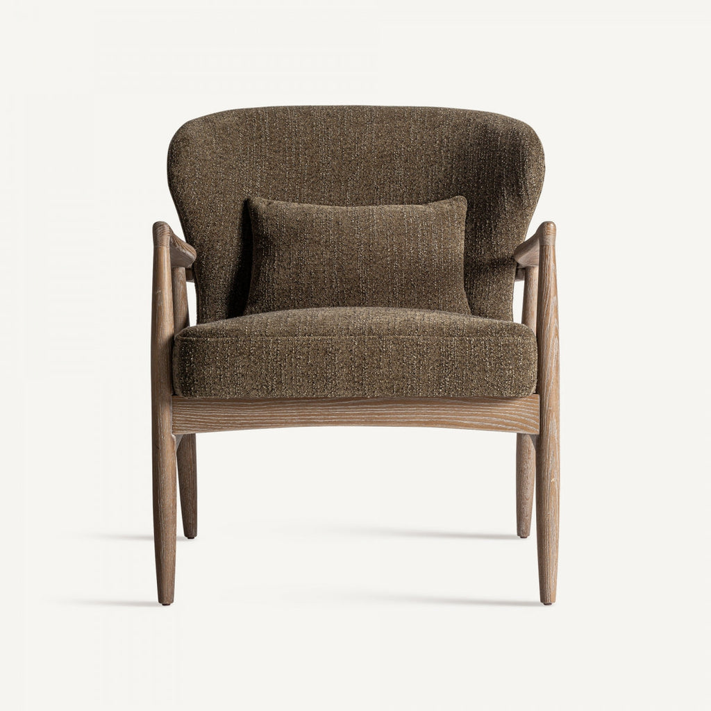 Fauteuil bouclé vert kaki | Tarrès VICAL