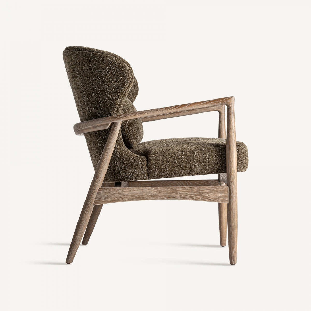 Fauteuil bouclé vert kaki | Tarrès VICAL