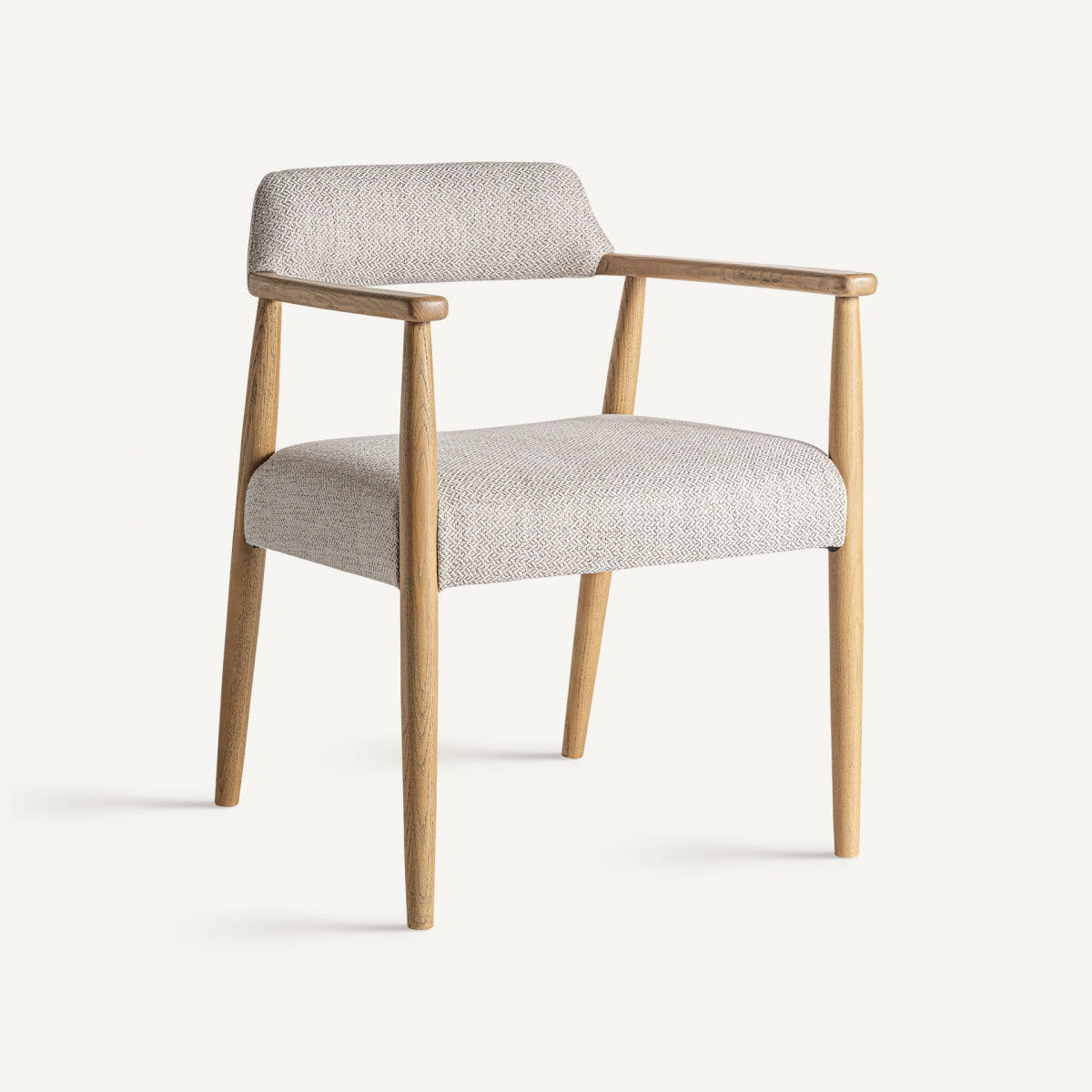 Chaise de salle à manger en tissu beige | Timbre VICAL