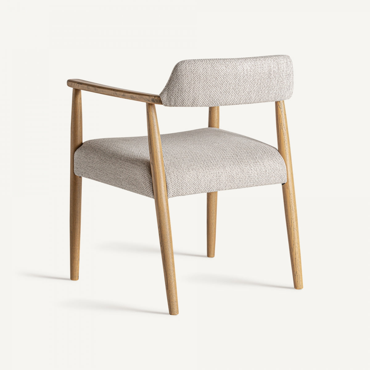 Chaise de salle à manger en tissu beige | Timbre VICAL