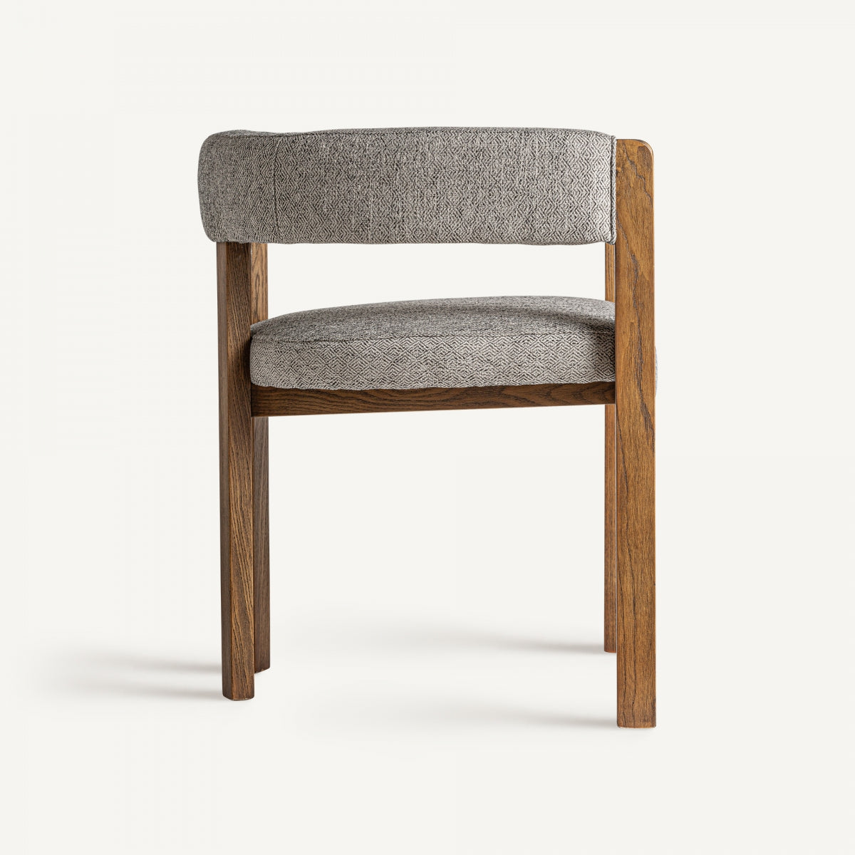 Chaise de salle à manger en tissu gris | VICAL Wizerne