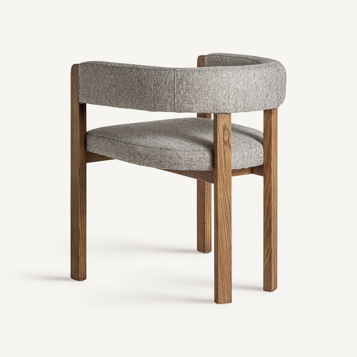 Chaise de salle à manger en tissu gris | VICAL Wizerne