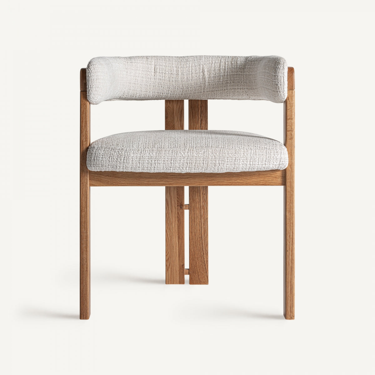 Chaise de salle à manger en tissu beige | VICAL Zedzère