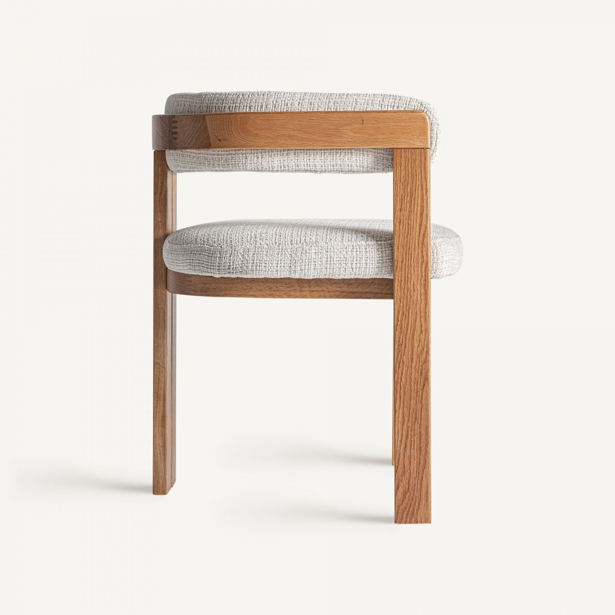 Chaise de salle à manger en tissu beige | VICAL Zedzère