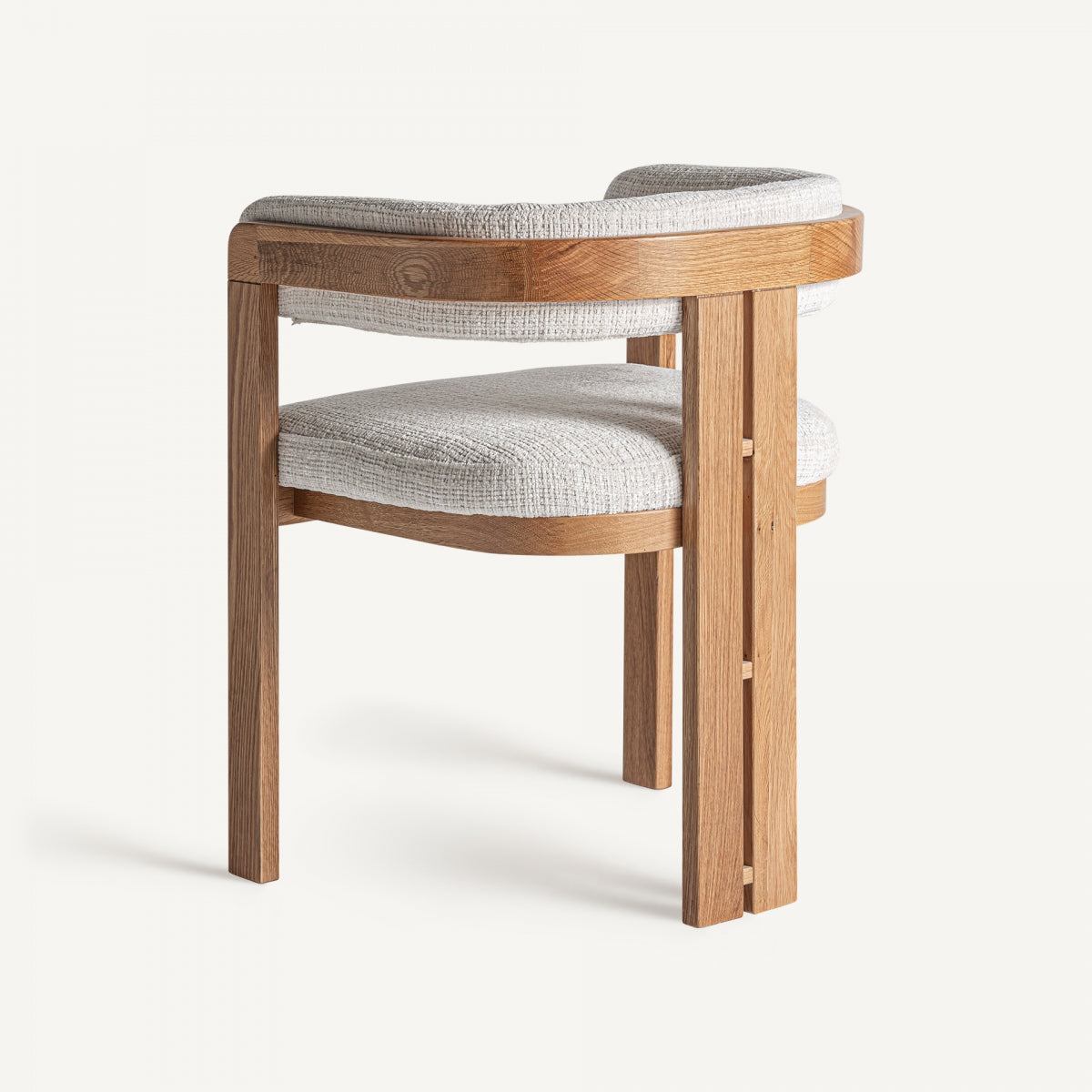 Chaise de salle à manger en tissu beige | VICAL Zedzère