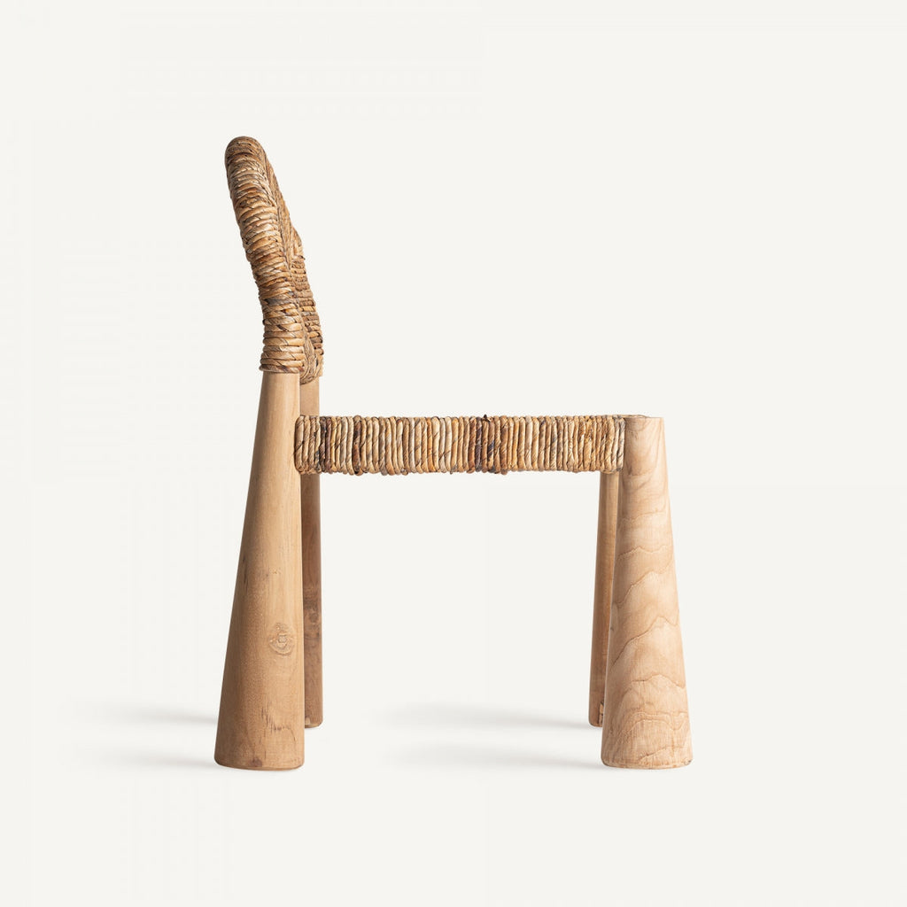 Chaise de salle à manger en fibres naturelles | Jardin Vical