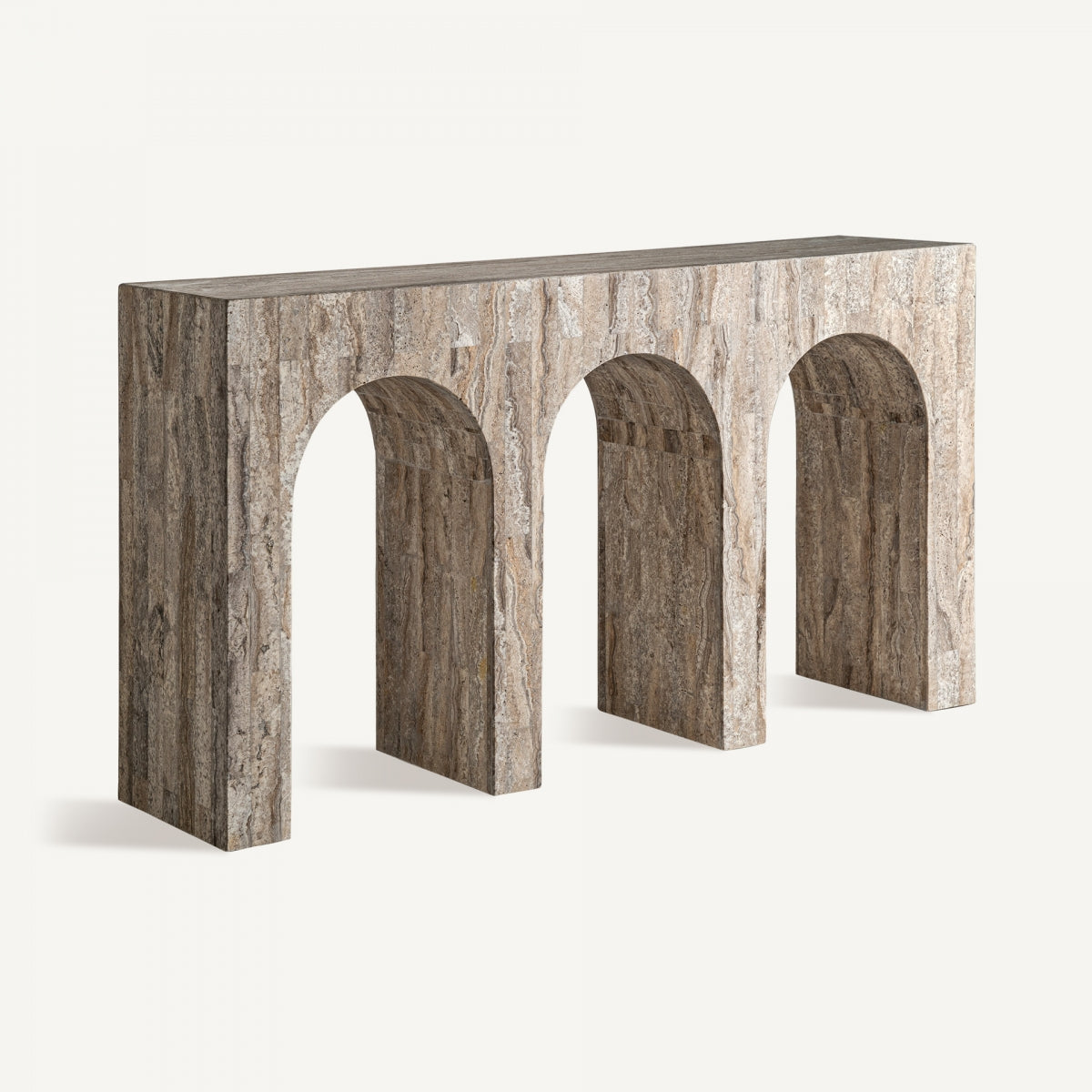 Console en travertin beige | Vical Viaud