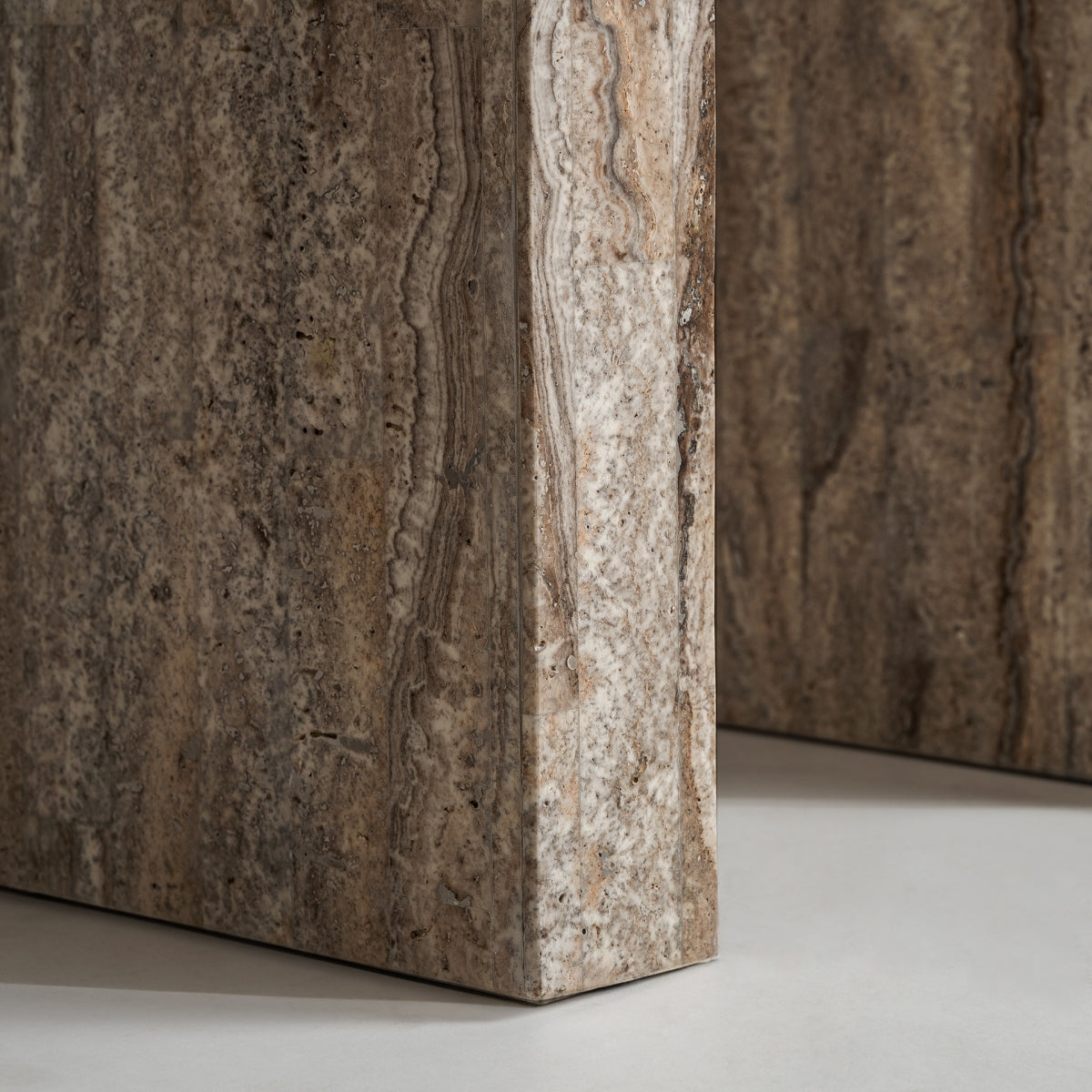 Console en travertin beige | Vical Viaud