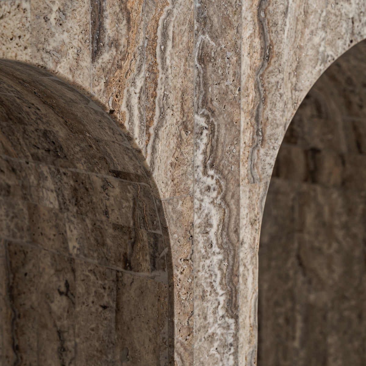 Console en travertin beige | Vical Viaud