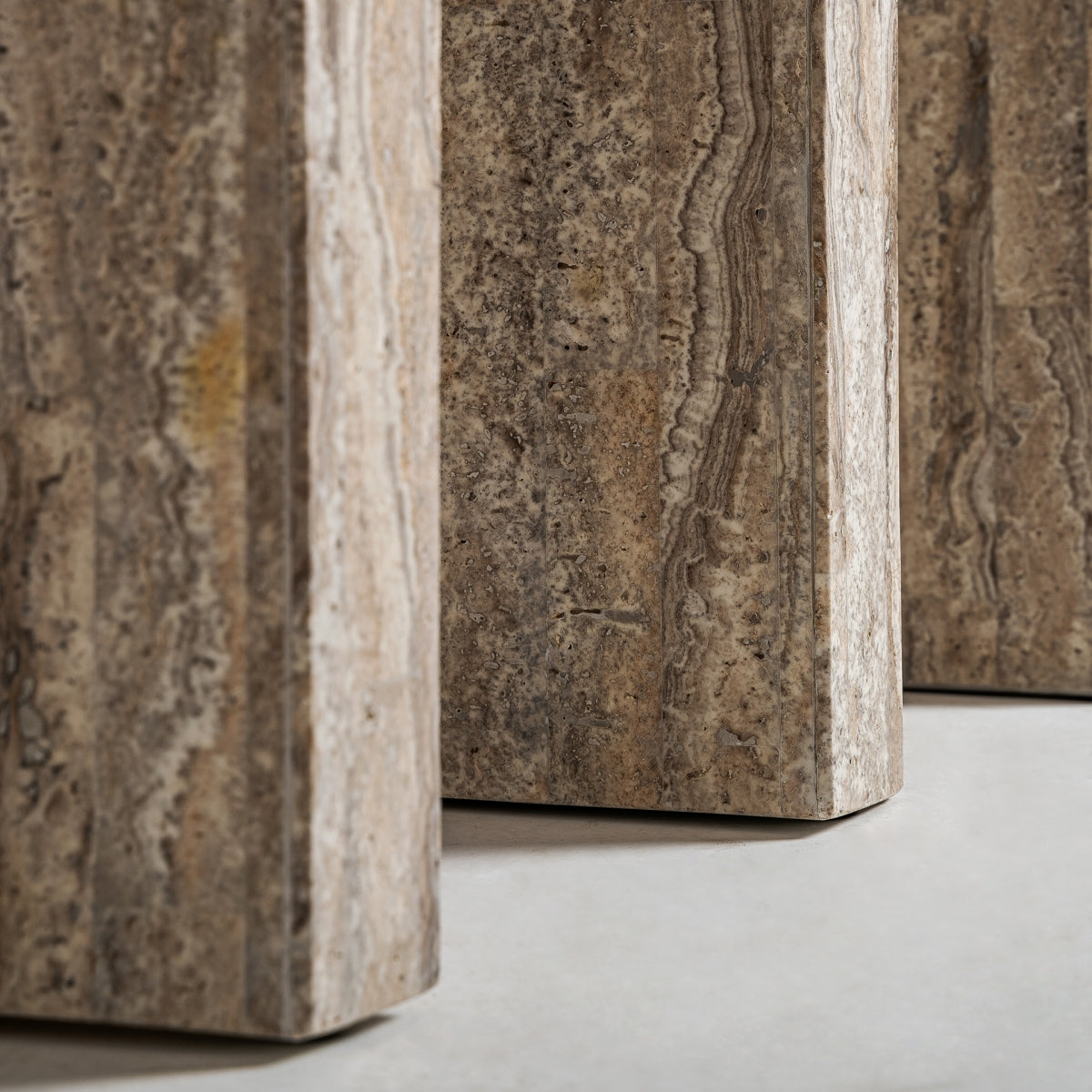 Console en travertin beige | Vical Viaud