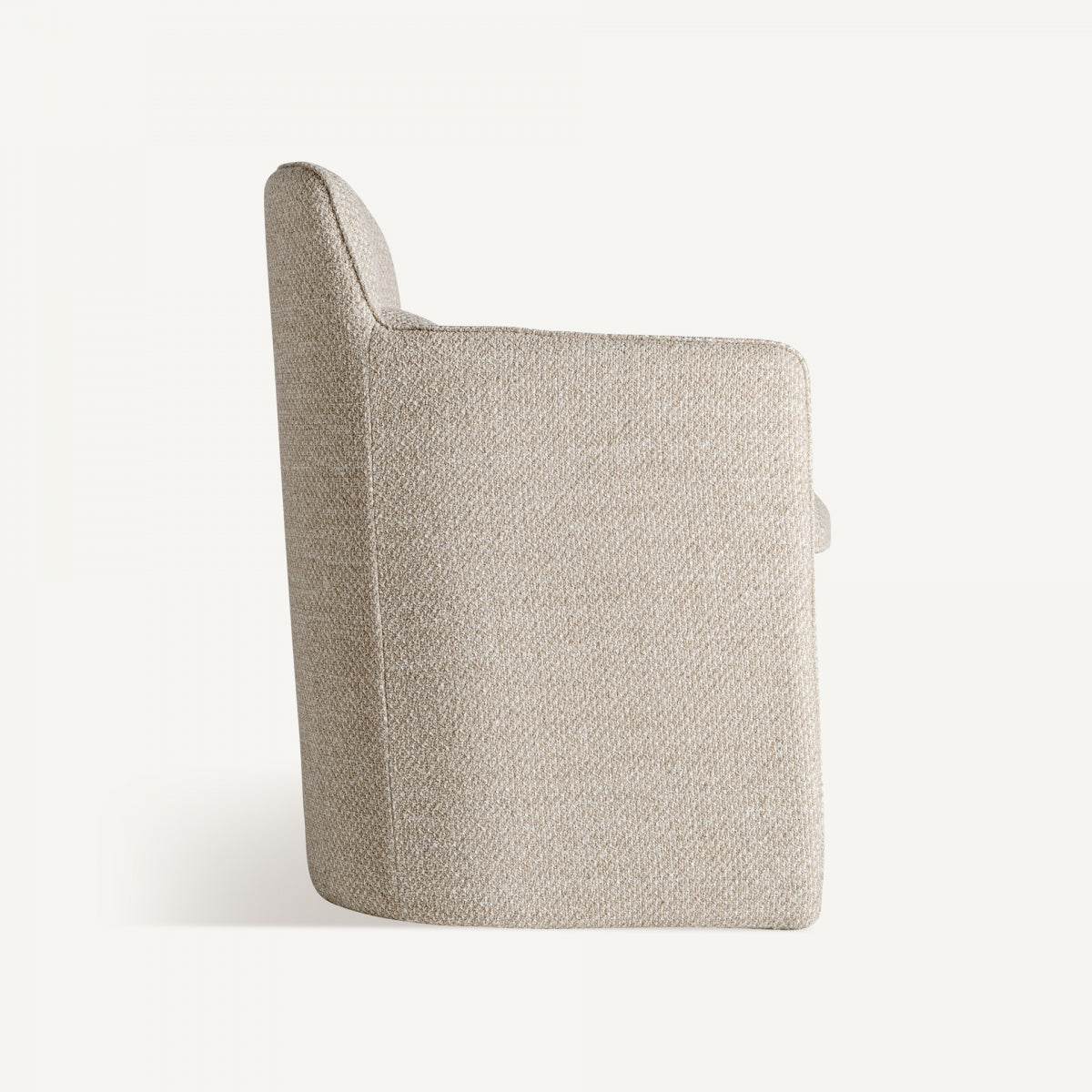 Chaise de salle à manger en tissu beige | Vical Mayun
