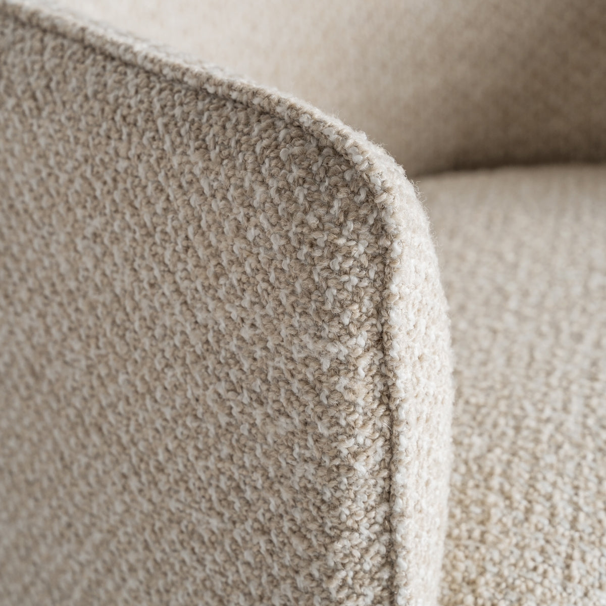 Chaise de salle à manger en tissu beige | Vical Mayun