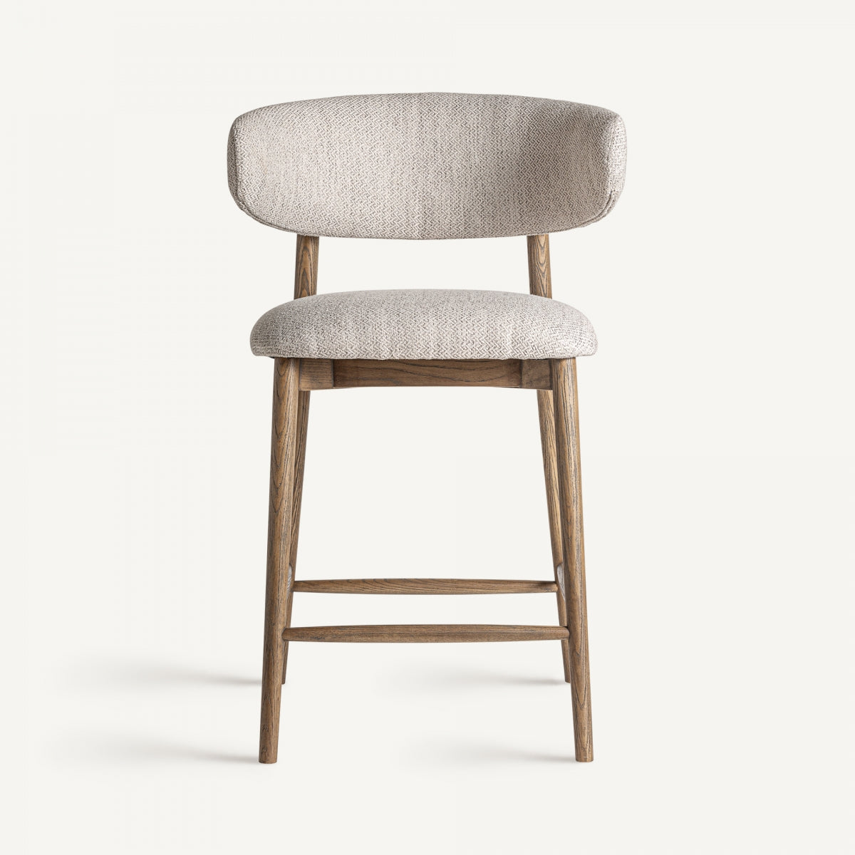 Tabouret de bar en tissu beige | Vical Laires