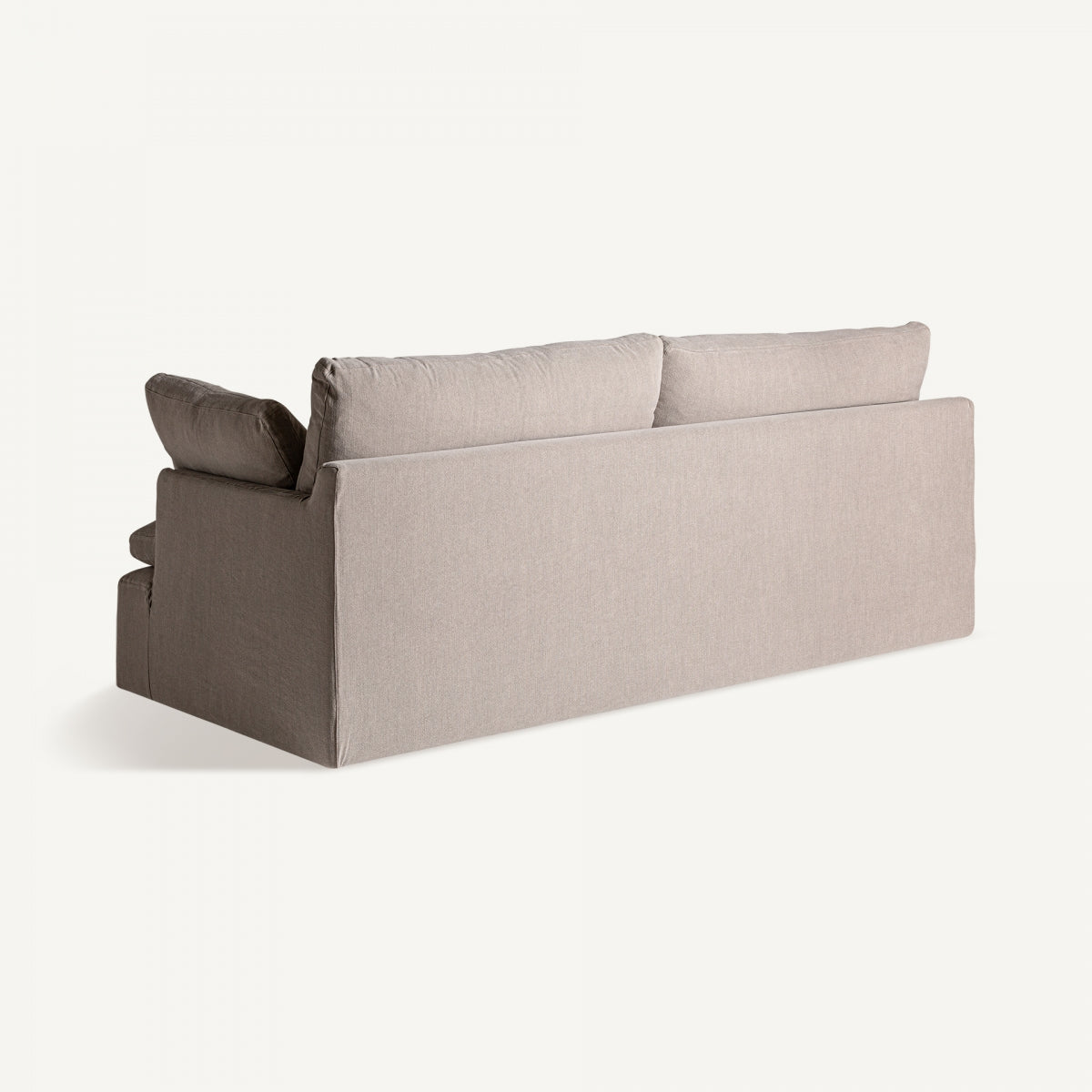 Canapé 2-3 places en lin taupe | Vical Ferfay