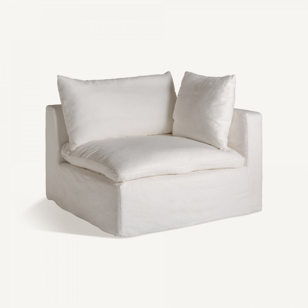 Module droit en lin blanc | Vical-Agde