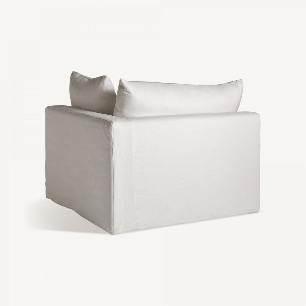 Module droit en lin blanc | Vical-Agde