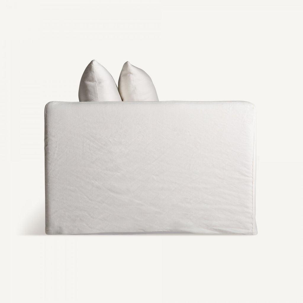 Module gauche en lin blanc | Vical-Agde