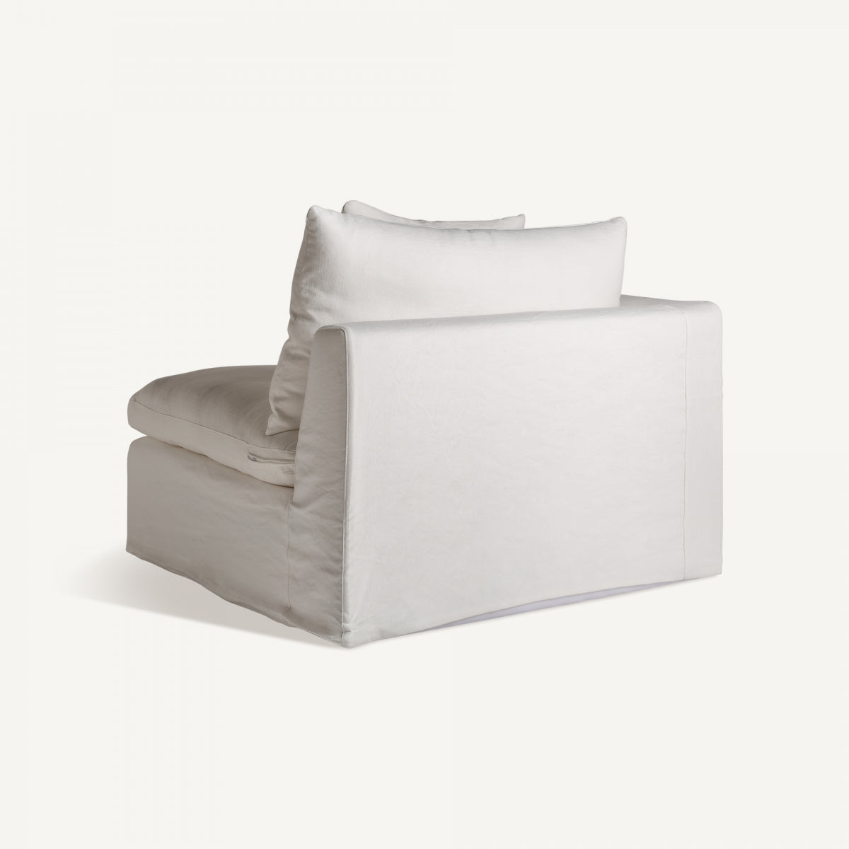 Module gauche en lin blanc | Vical-Agde