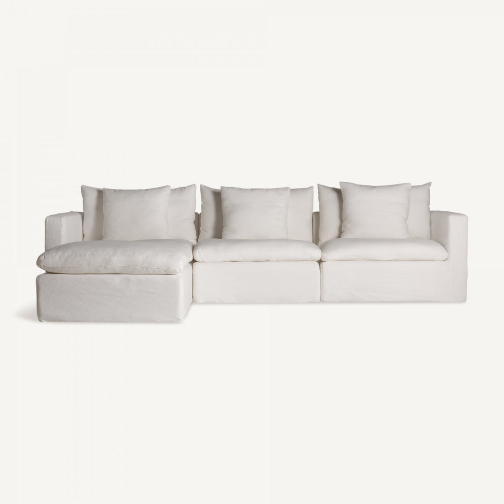 Module droit en lin blanc | Vical-Agde