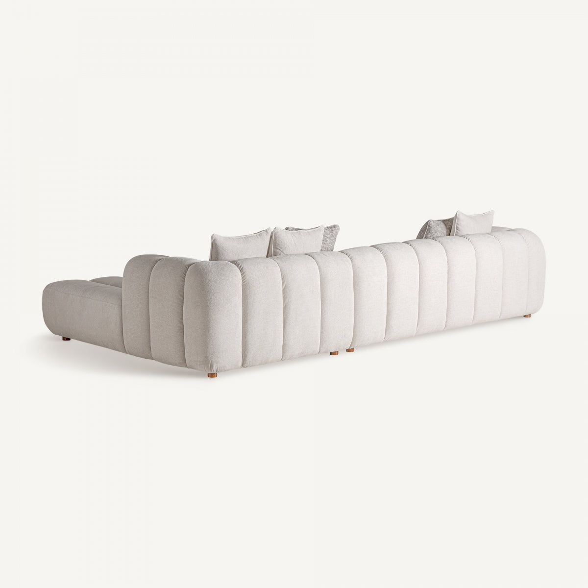 Canapé 3-4 places en tissu blanc cassé | Vical Carceri