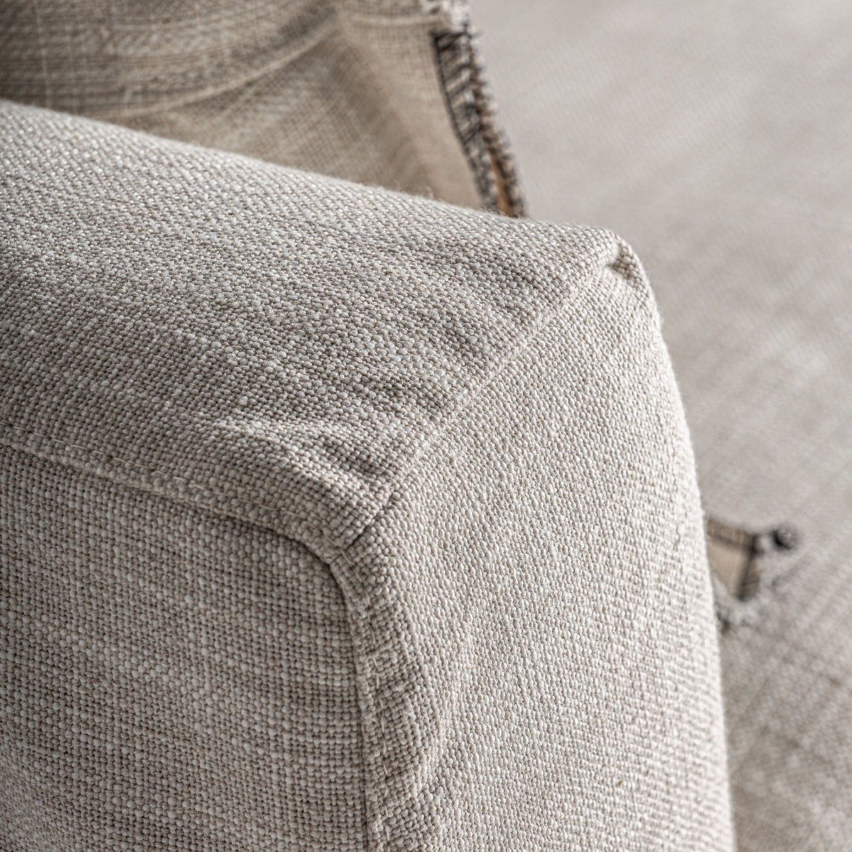 Canapé 4 places en tissu beige | Bief Vical