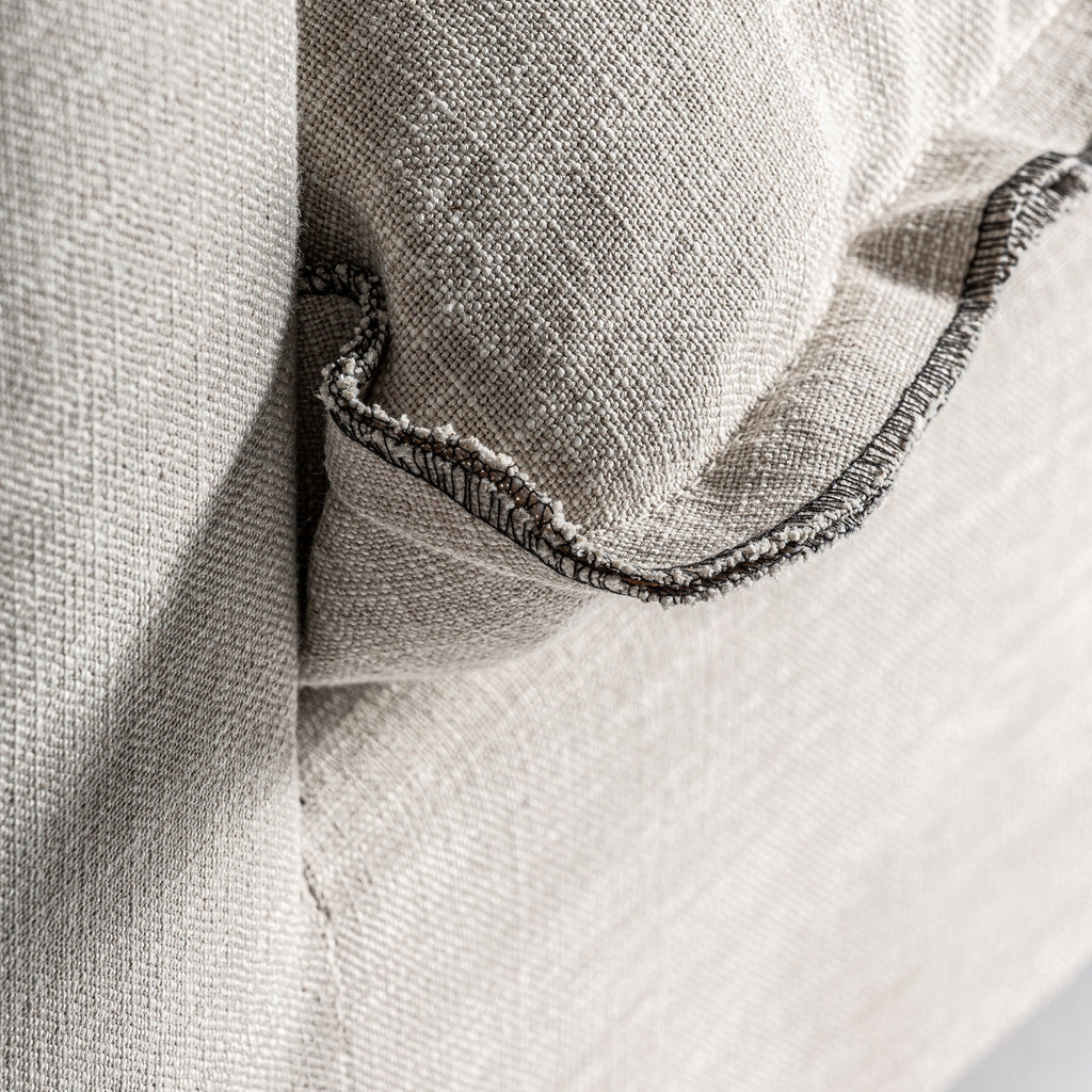 Canapé 4 places en tissu beige | Bief Vical