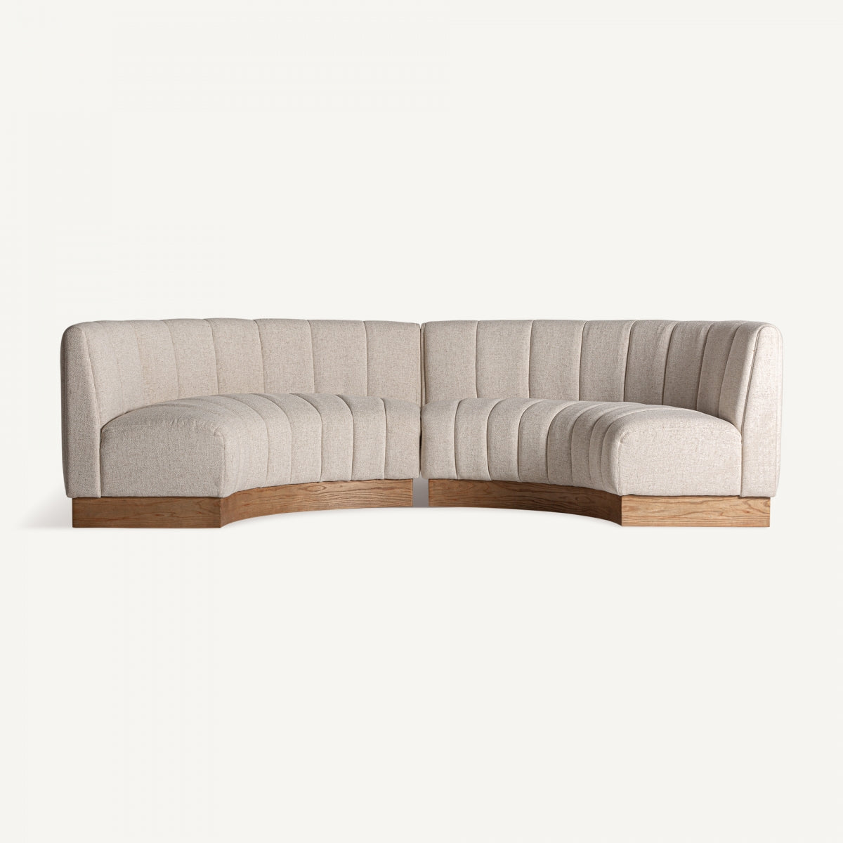 Canapé modulable en tissu beige | Vical Lurcy