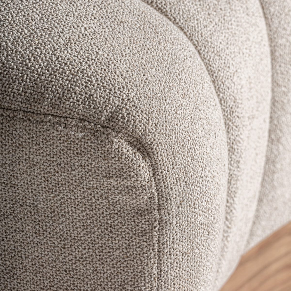 Canapé modulable en tissu beige | Vical Lurcy