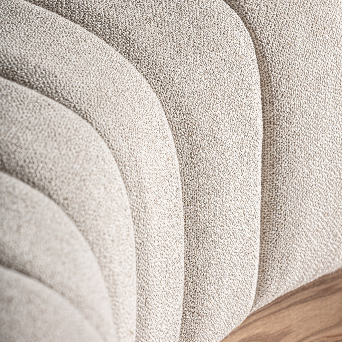 Canapé modulable en tissu beige | Vical Lurcy