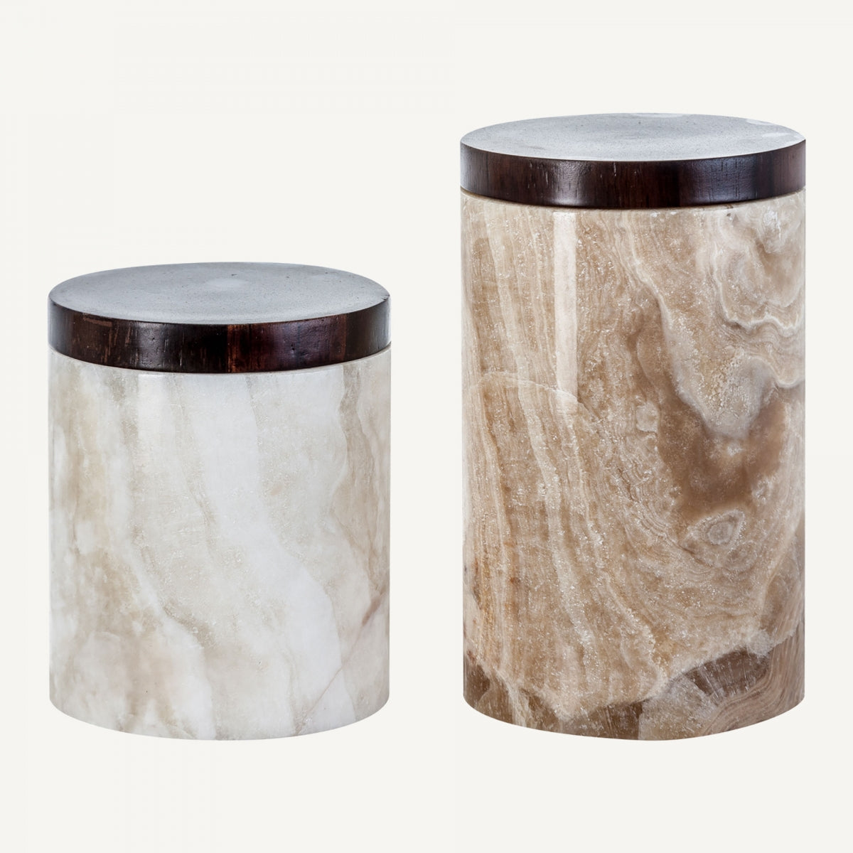 Boîte décorative en onyx (lot de 2) | Vical Quotidien