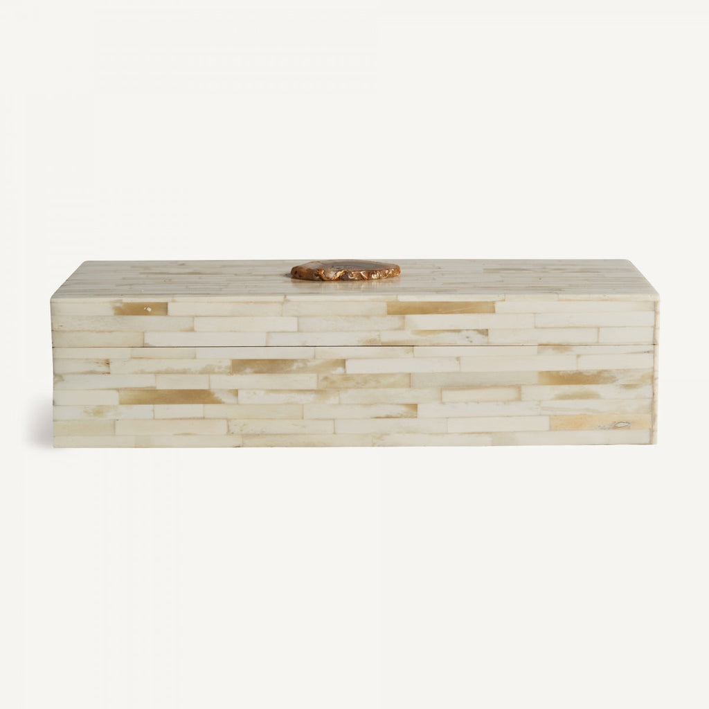 Boîte décorative en os synthétique | Vical Pakwa