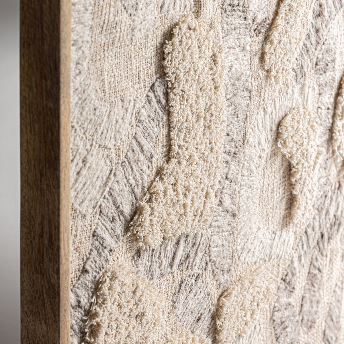 Tableau tissé en coton beige | Vical Bram