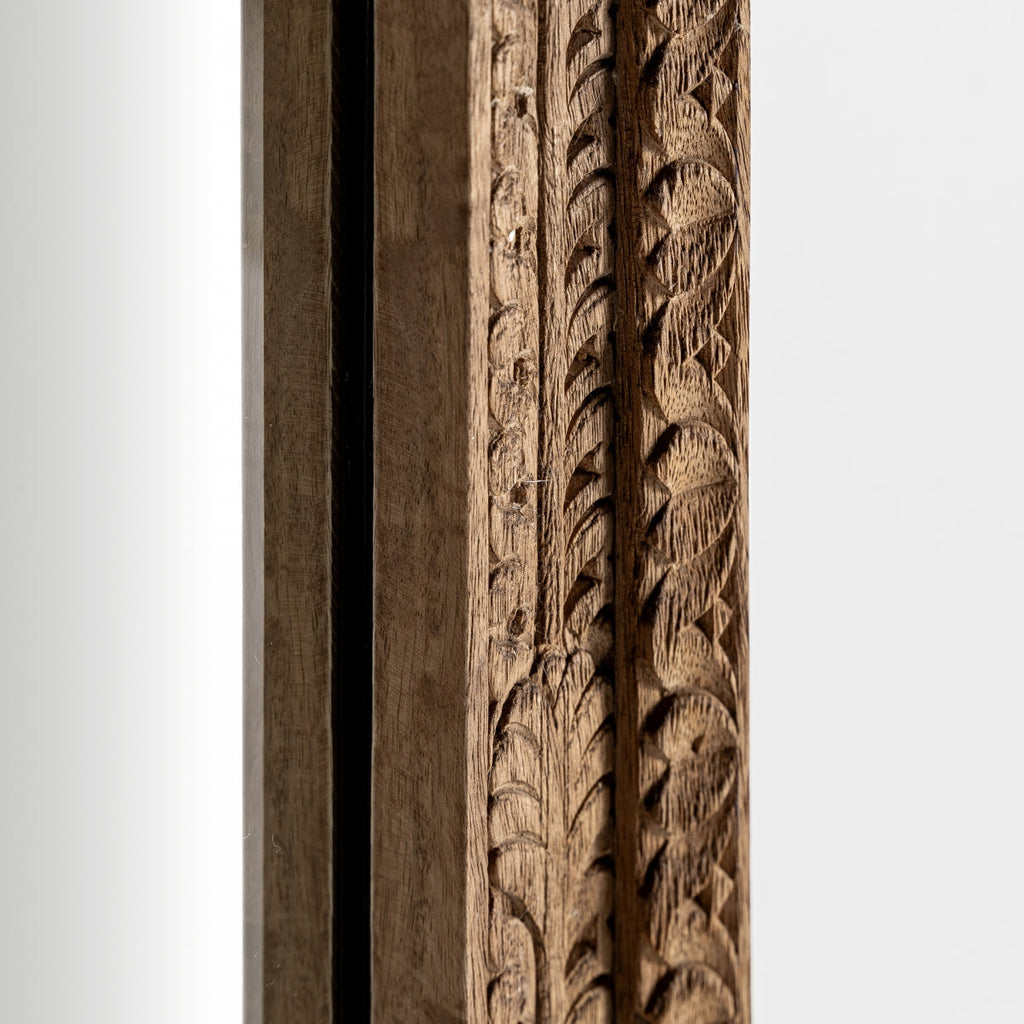 Miroir en bois de manguier sculpté | Vical Cotard
