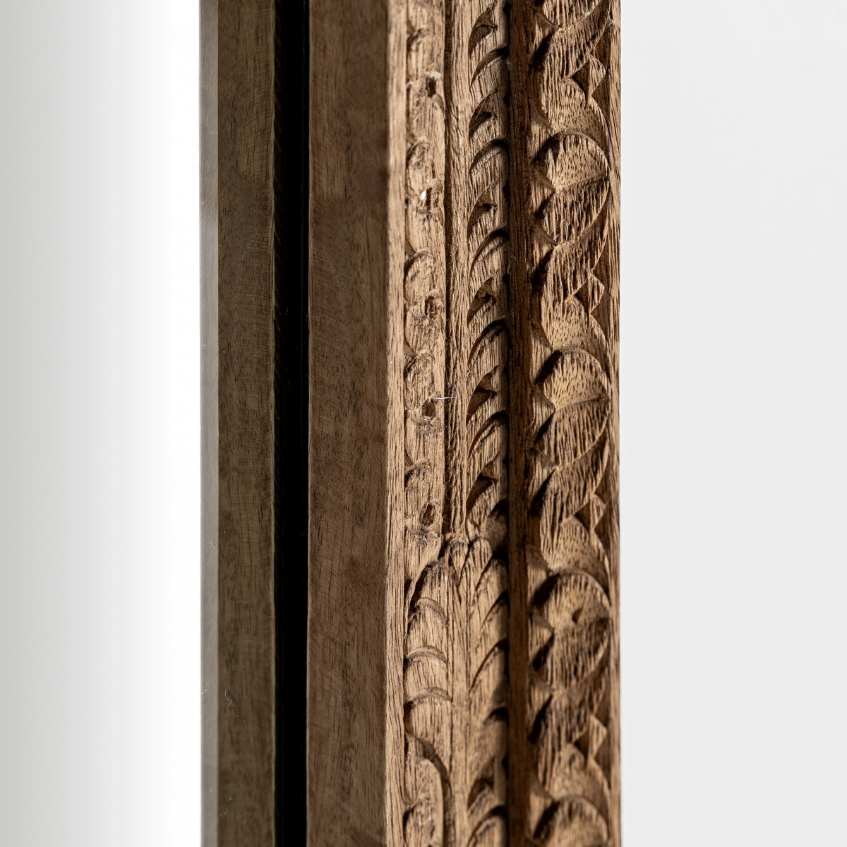 Miroir en bois de manguier sculpté | Vical Cotard