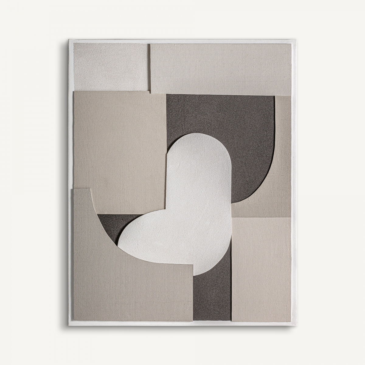 Tableau aux formes organiques beige | Vical Delahé