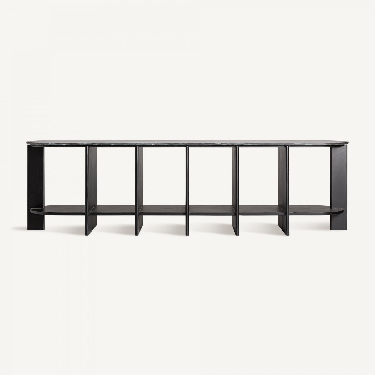 Console en manguier et marbre noir | Vical Nara