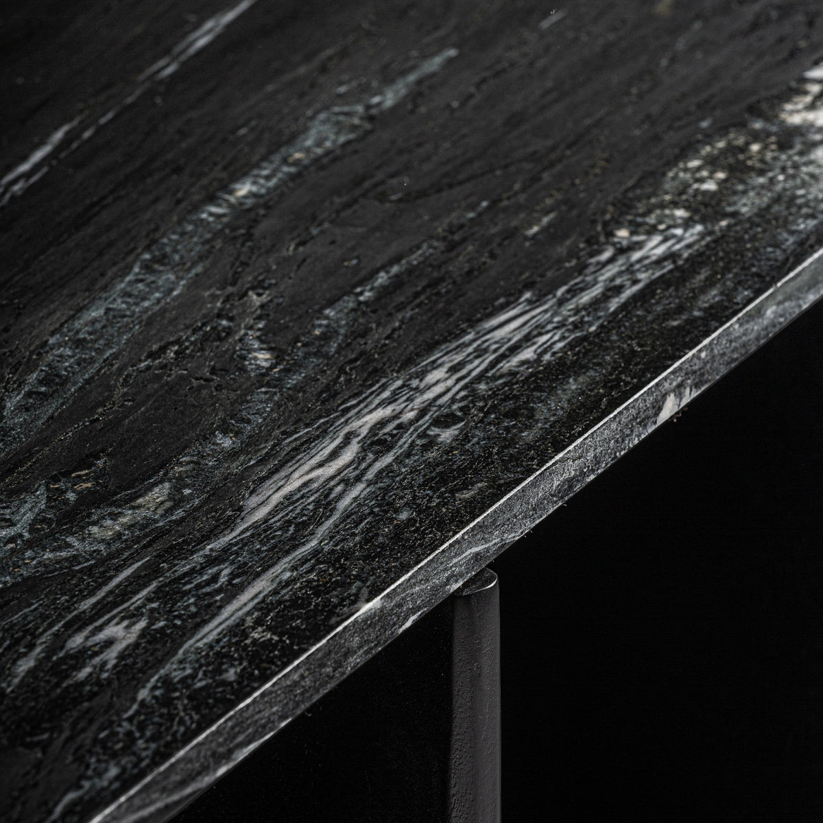 Console en manguier et marbre noir | Vical Nara