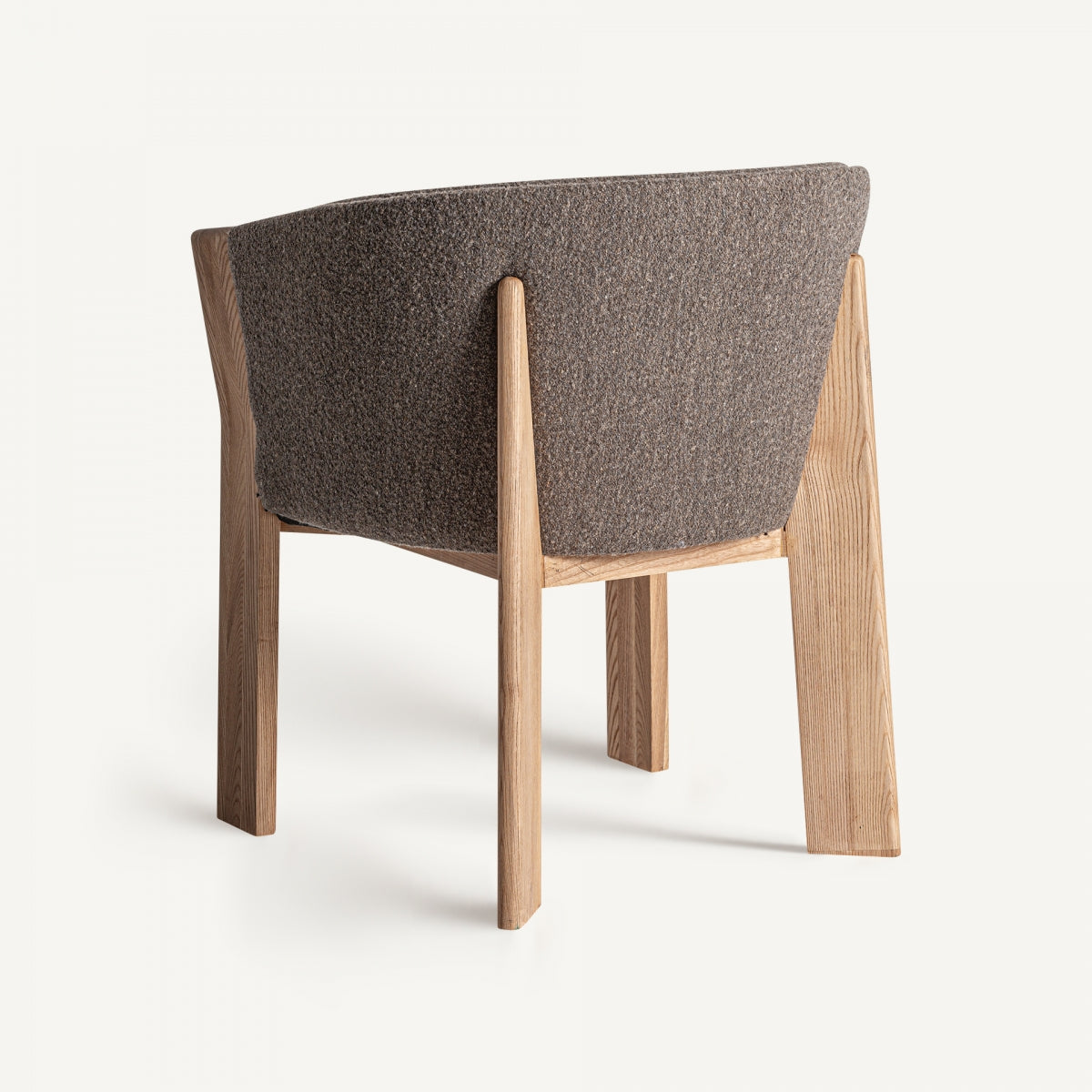 Chaise de salle à manger en tissu marron | Vical Nara