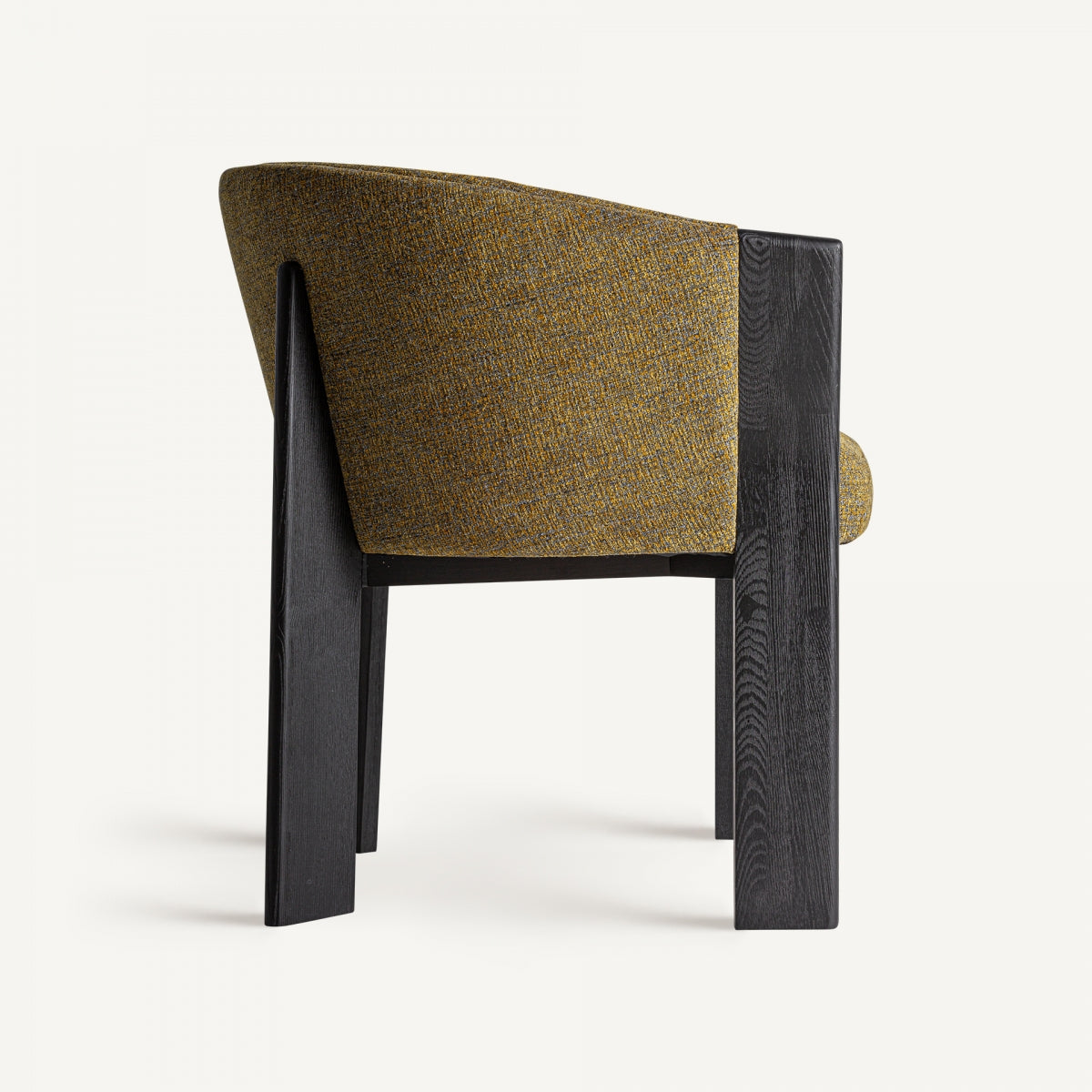 Chaise de salle à manger en tissu vert/jaune | Vical Nara
