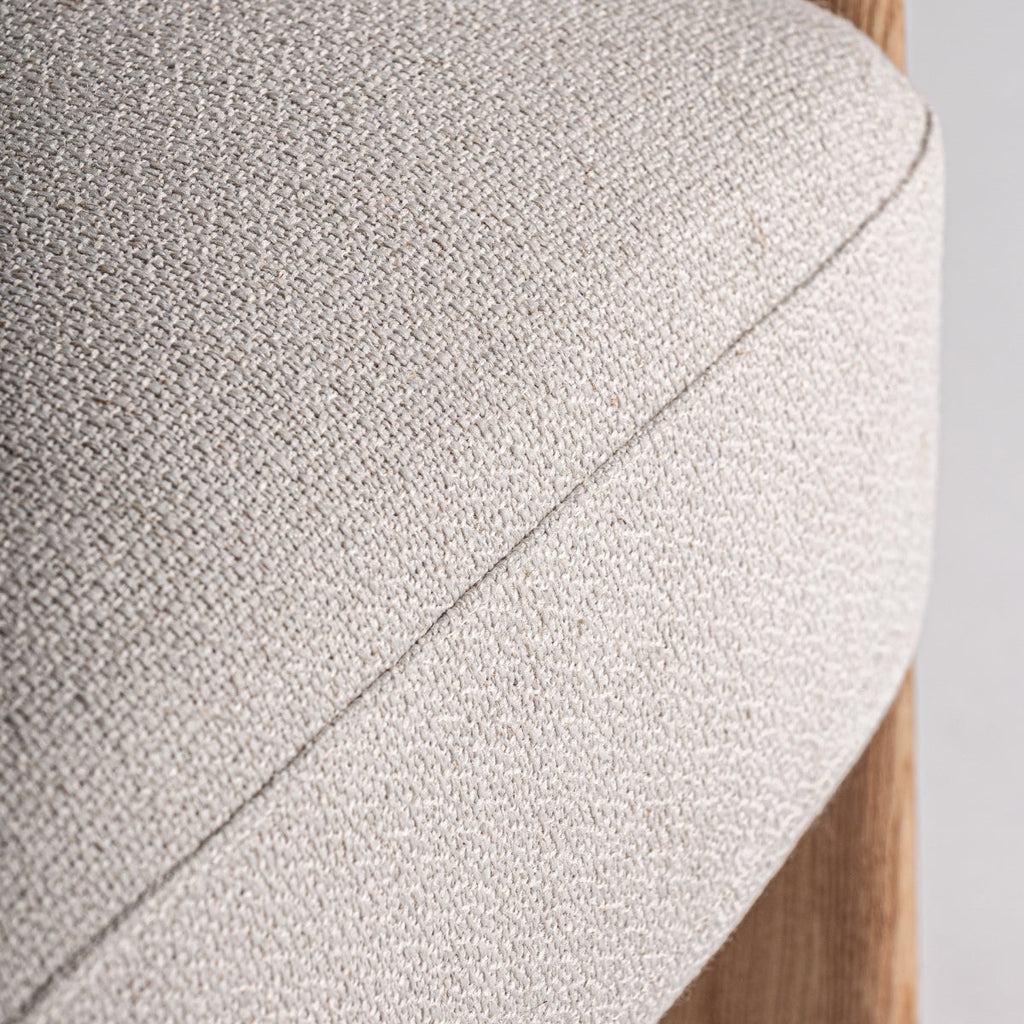 Fauteuil en tissu beige | Vical Nara