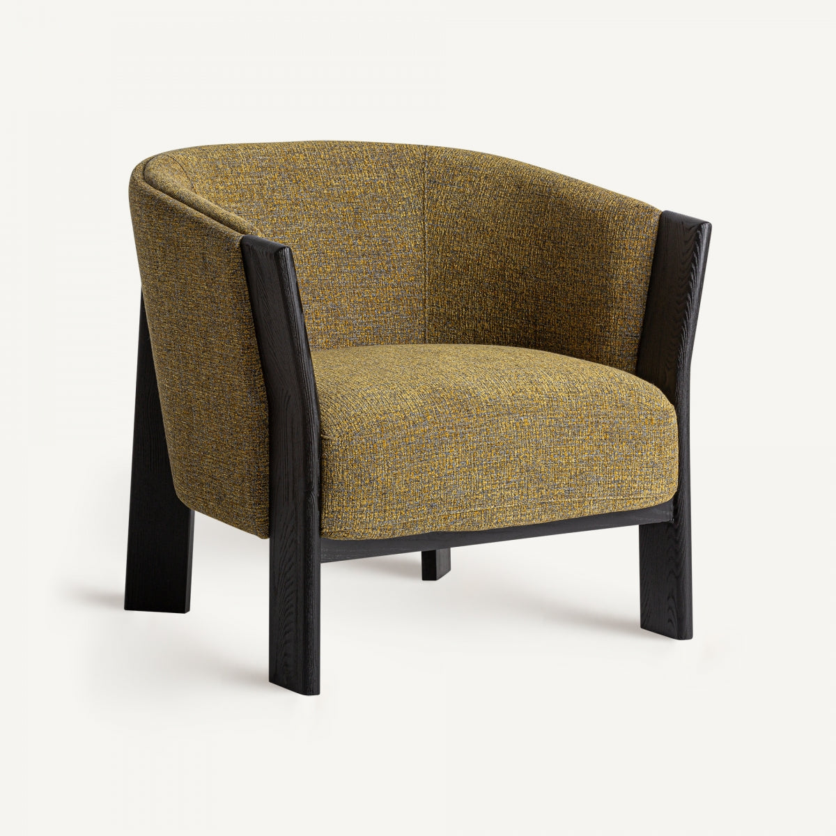 Fauteuil en tissu vert/jaune | Vical Nara