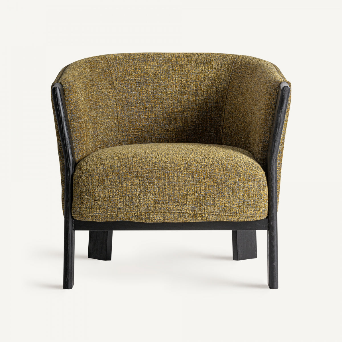Fauteuil en tissu vert/jaune | Vical Nara
