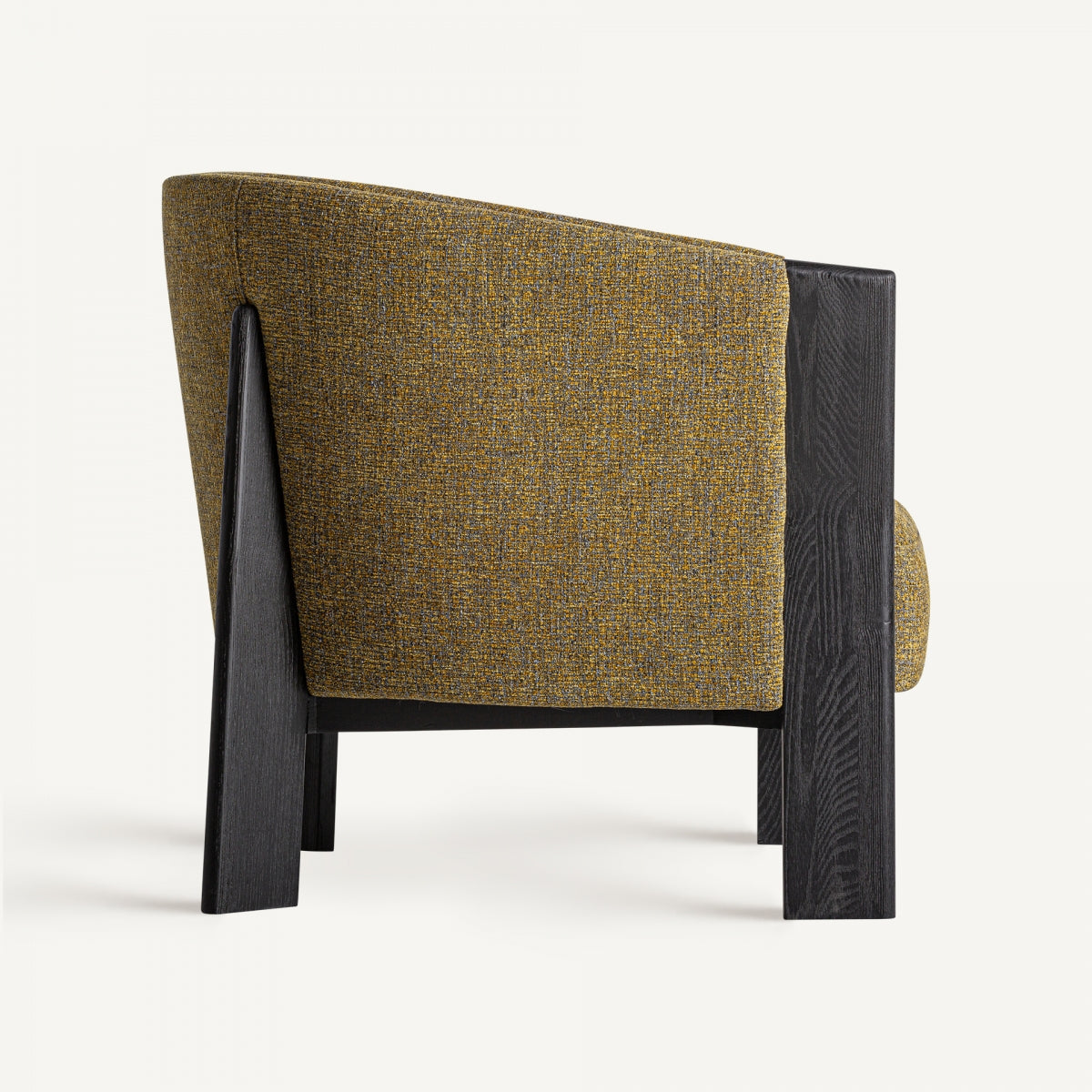 Fauteuil en tissu vert/jaune | Vical Nara
