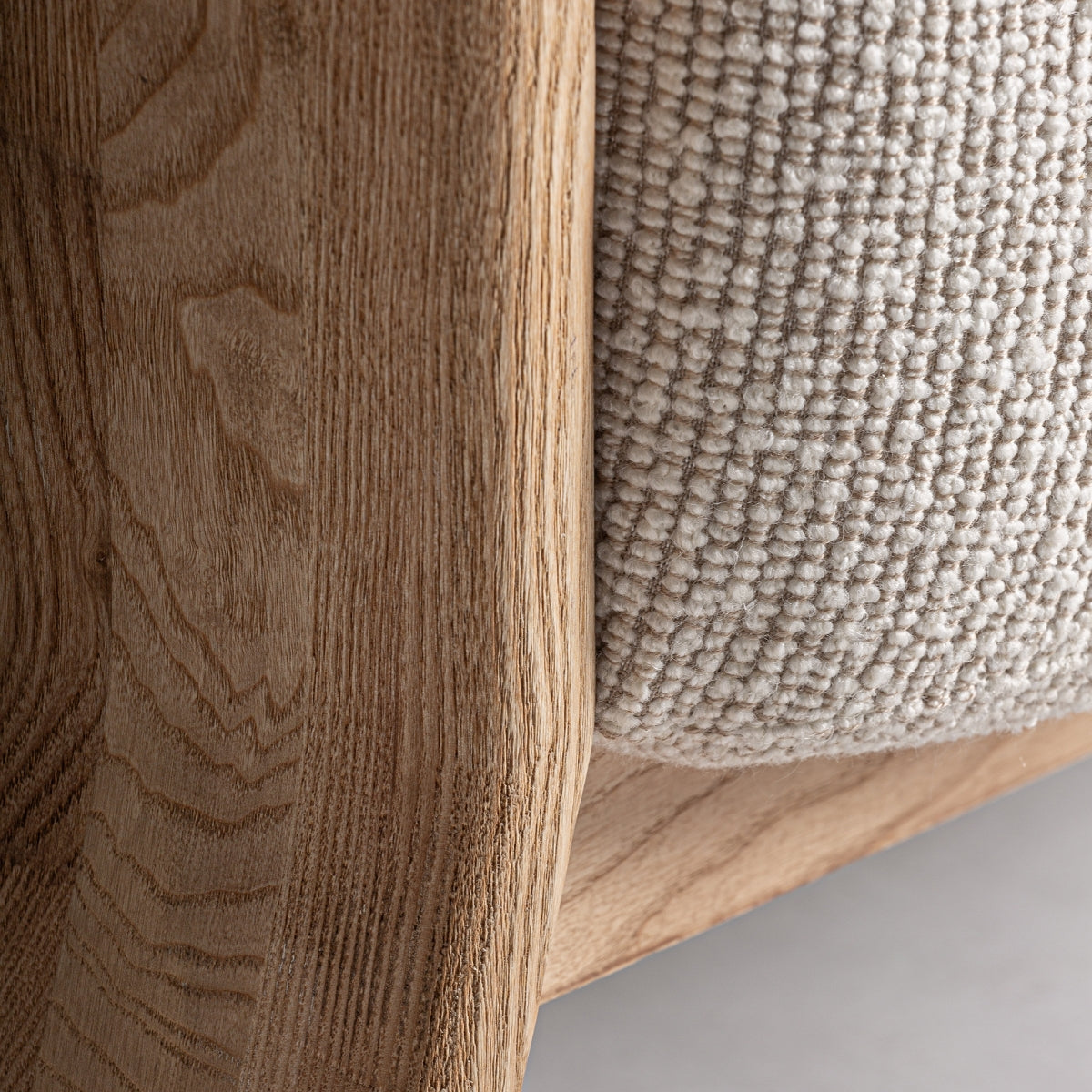 Fauteuil bouclé crème | Vical Nara