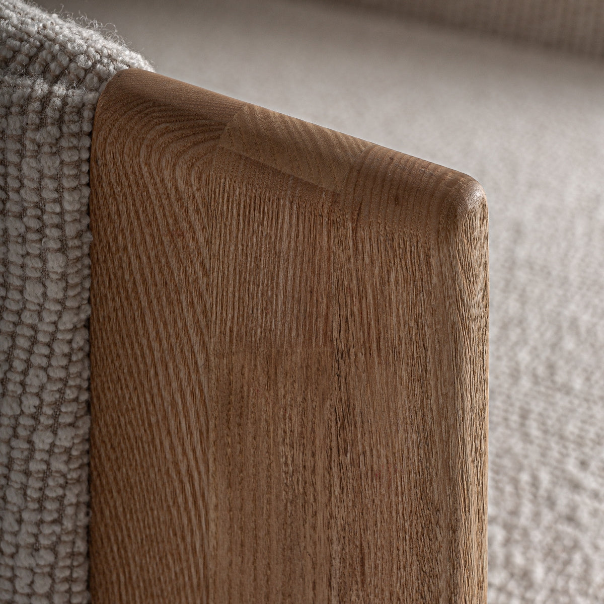 Fauteuil bouclé crème | Vical Nara