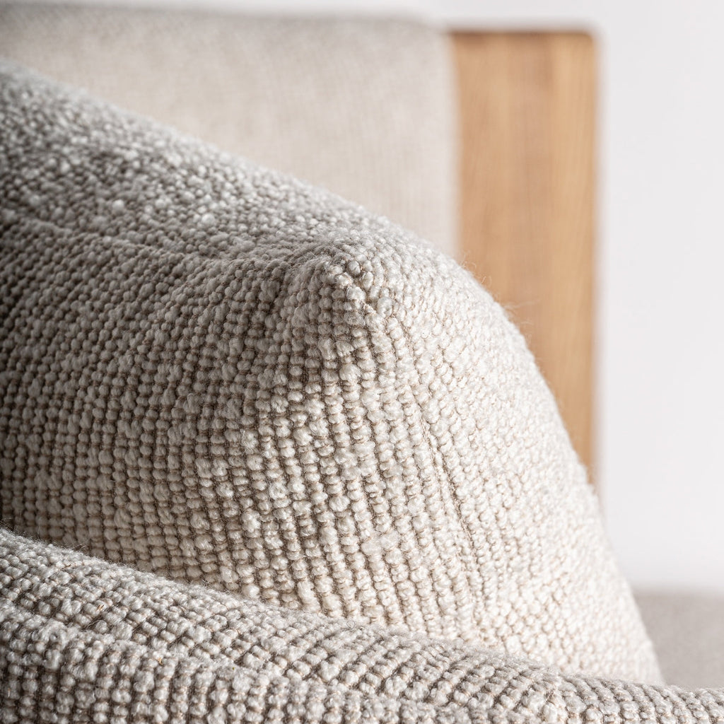 Fauteuil bouclé crème | Vical Nara
