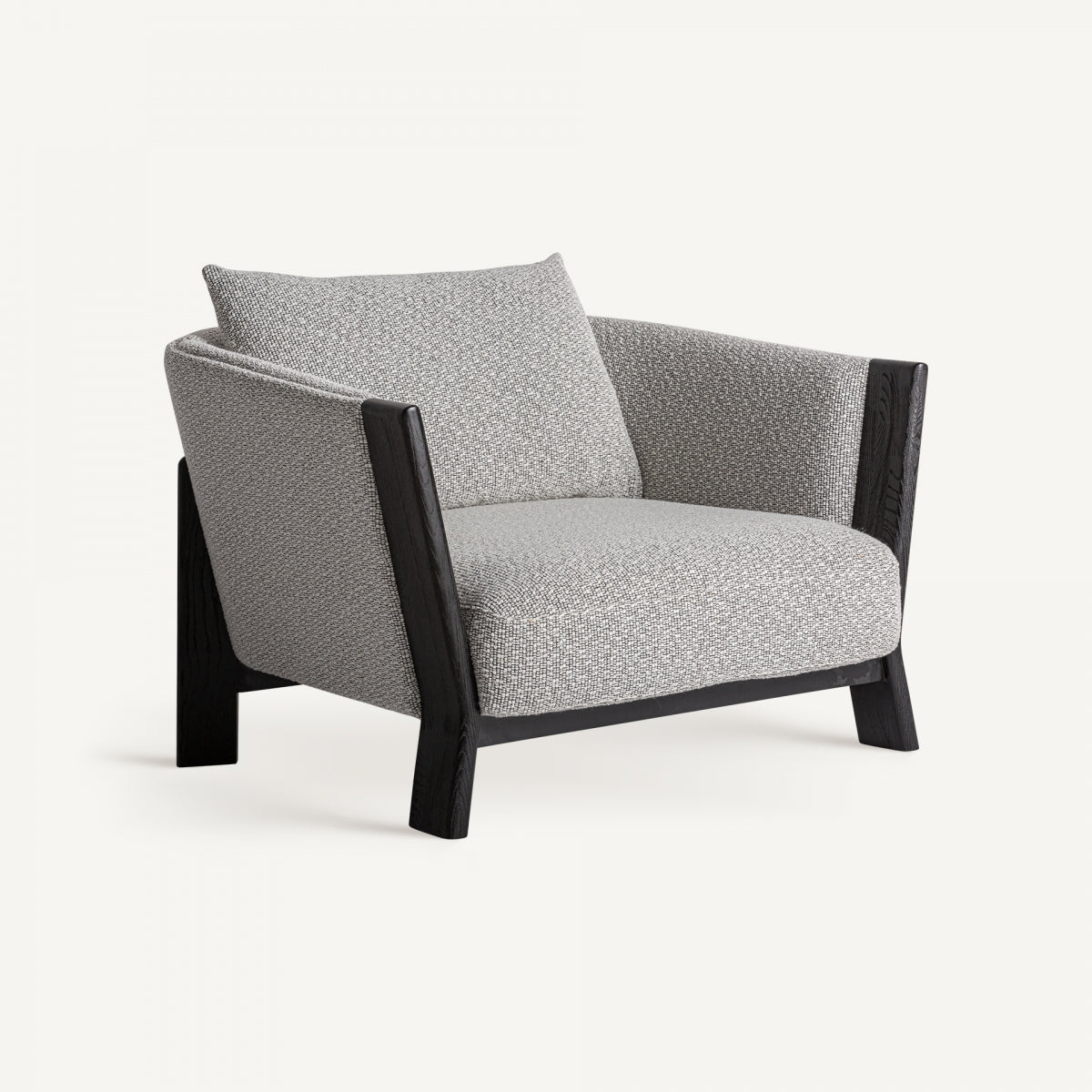 Fauteuil bouclé gris | Vical Nara