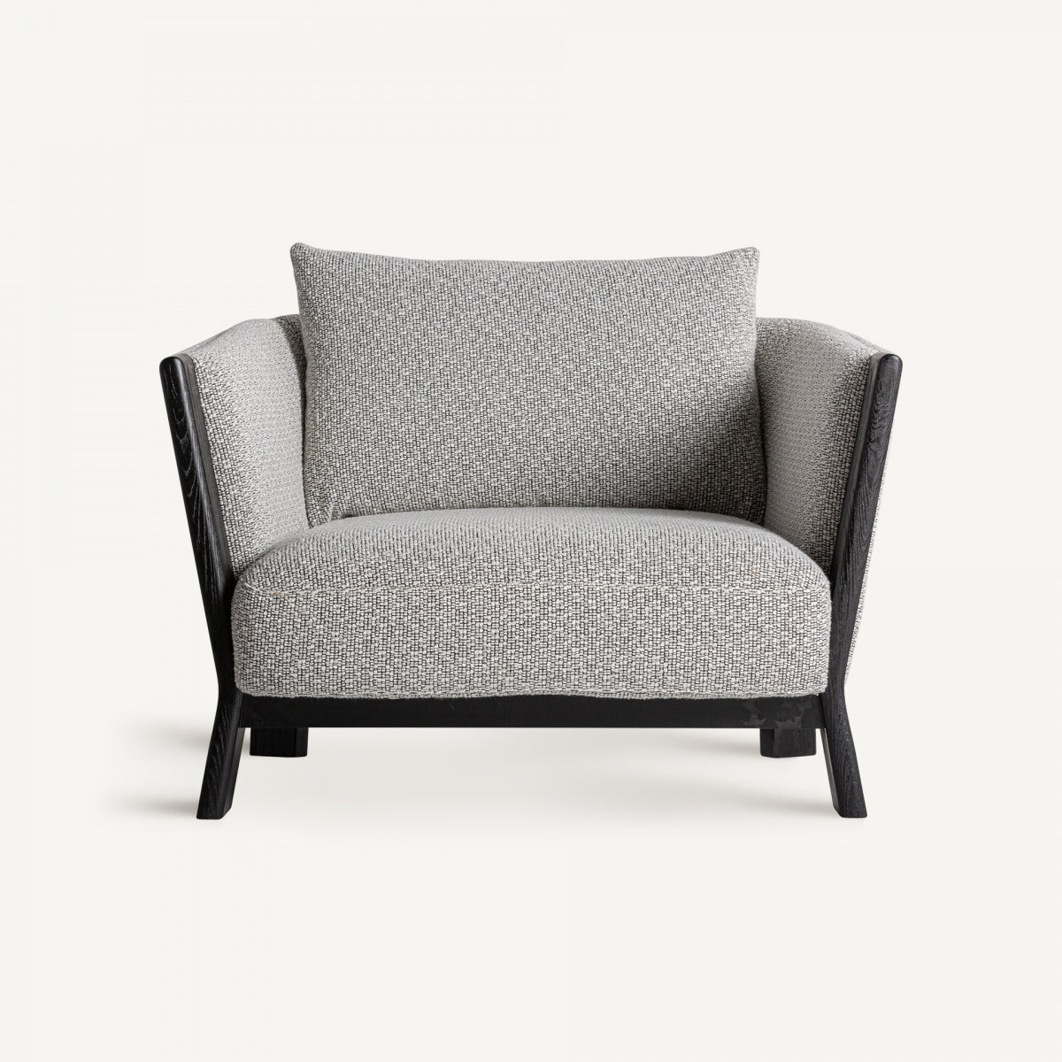 Fauteuil bouclé gris | Vical Nara