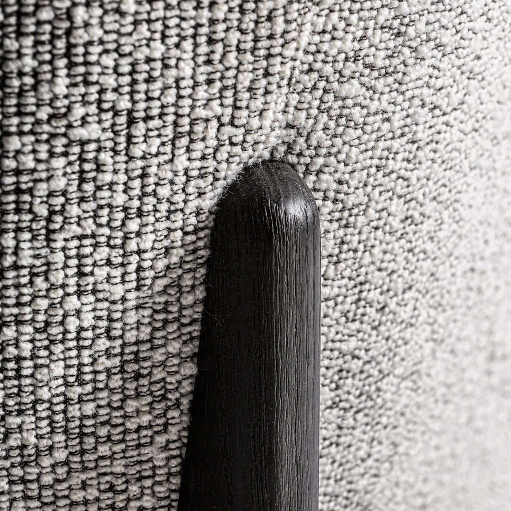 Fauteuil bouclé gris | Vical Nara